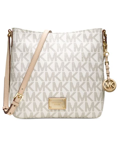 michael kors white and gold handbag|Michael Kors outlet white purse.